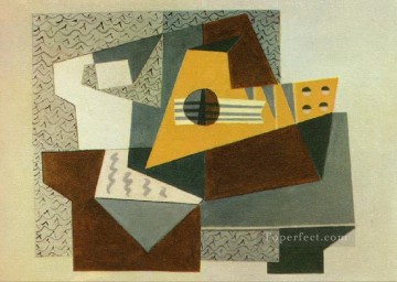 Guitar 1924 cubism Pablo Picasso Oil Paintings
